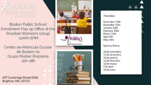 Boston Public School Enrollment Office Pop Up